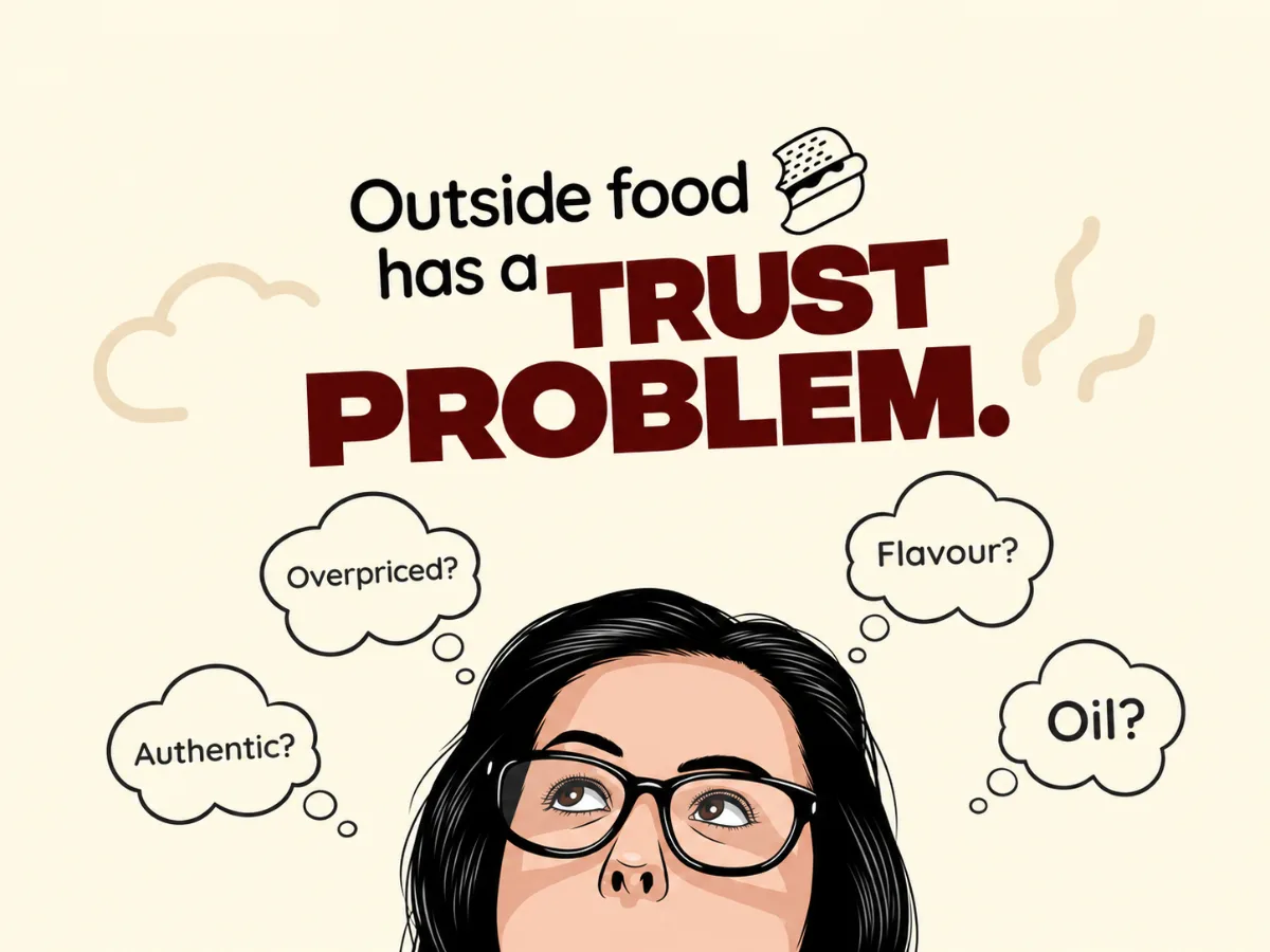 Cuirato- Outside food has a trust problem.